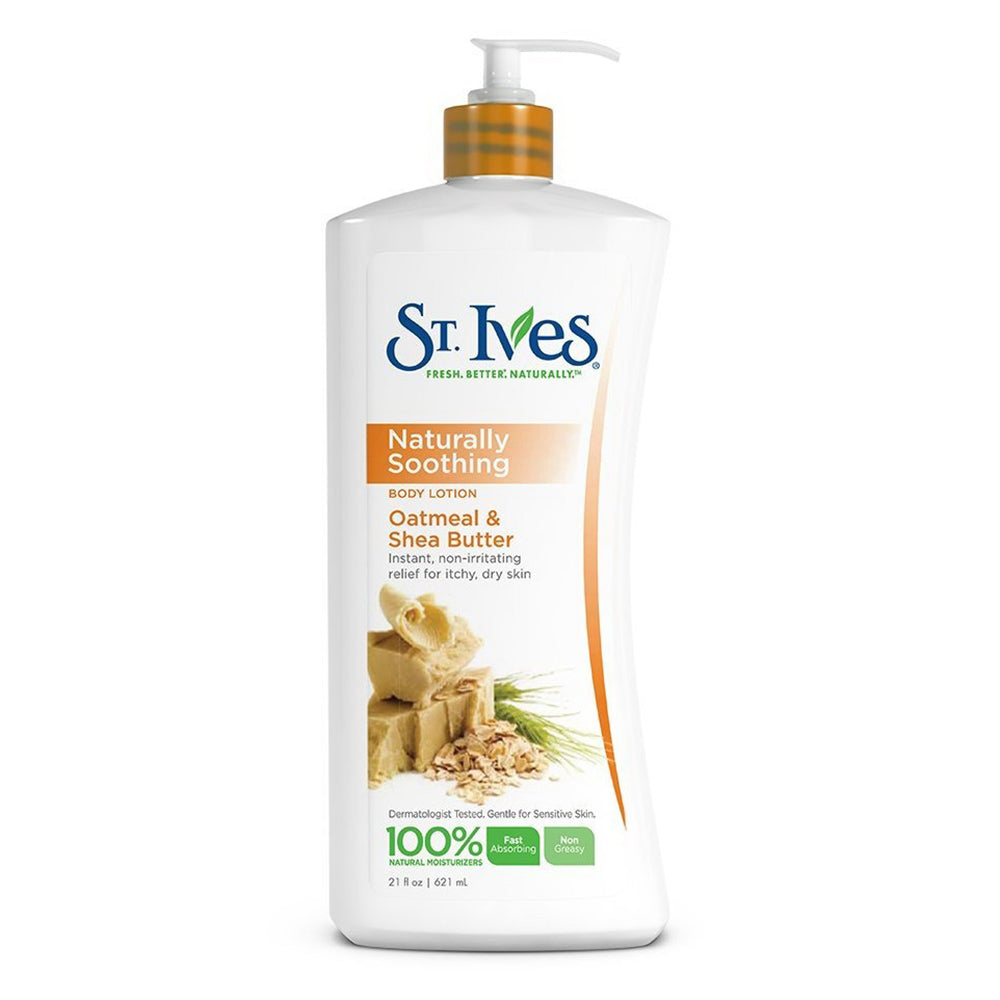 St. Ives Oatmeal and Shea Butter Body Lotion Deep Moisturizing Skin Care 21Oz (621ml)