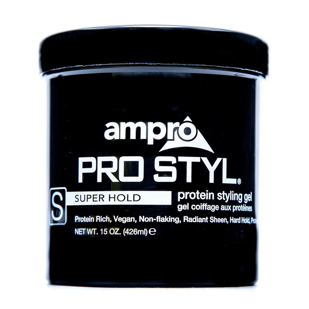 Ampro Pro Styl Protein Hair Styling Gel Super Hold Alcohol and Parabens Free 15Oz (426ml)