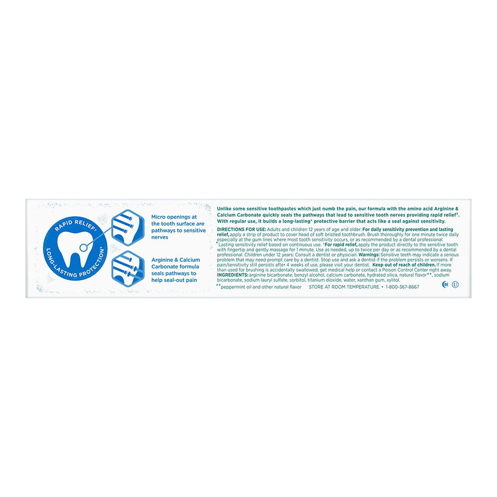 Toms of Maine Natural Toothpaste Rapid Relief Sensitive Fluoride Free Fresh Mint, 4 Oz