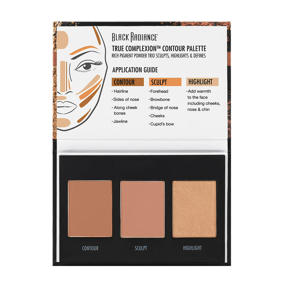 Black Radiance True Complexion Contour Palette, Light to Medium, 1 Ea
