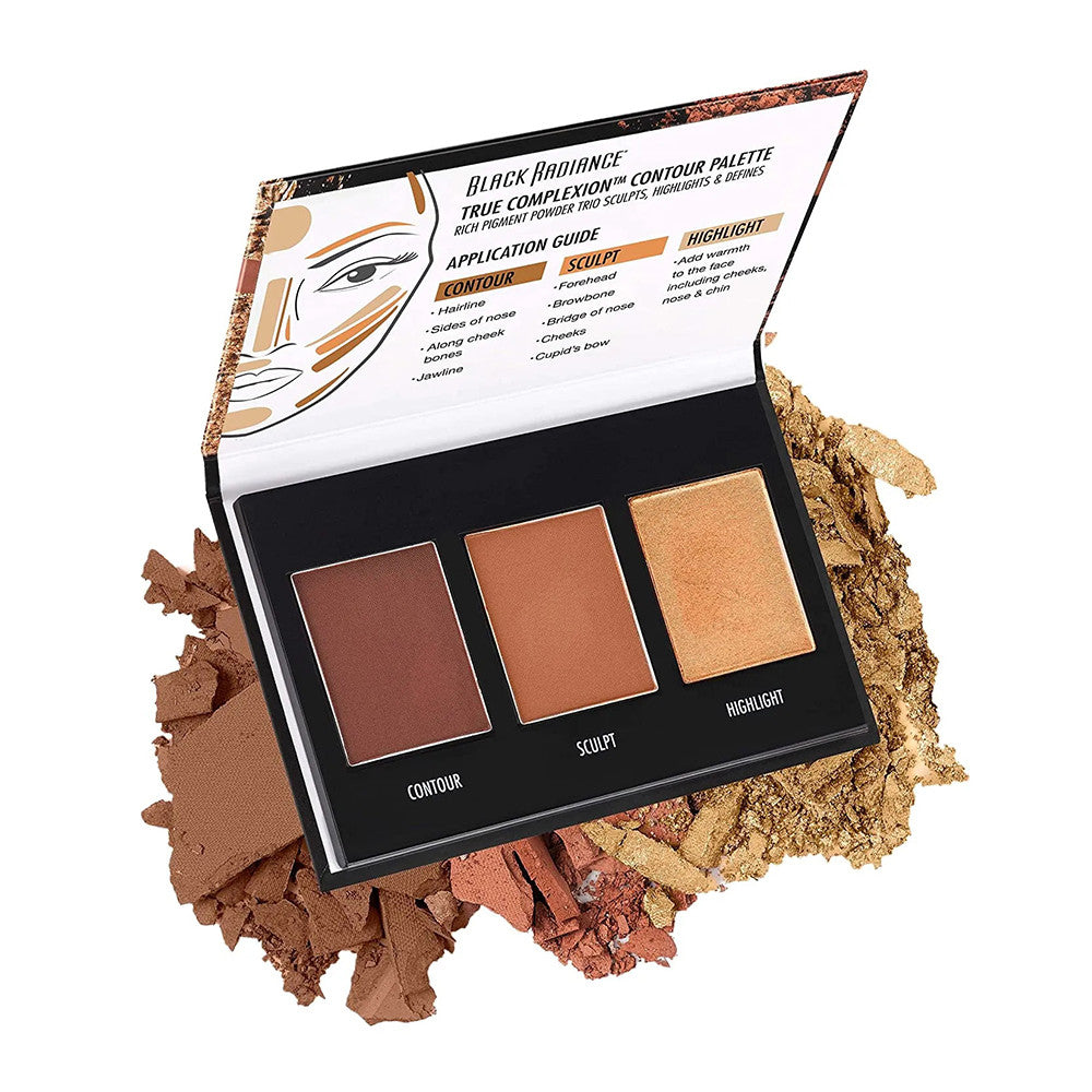 Black Radiance True Complexion Contour Palette, Medium to Dark, 1 Ea