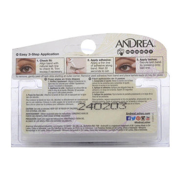Andrea Modlash Eye Strip Lash Black #45, 1 Pair