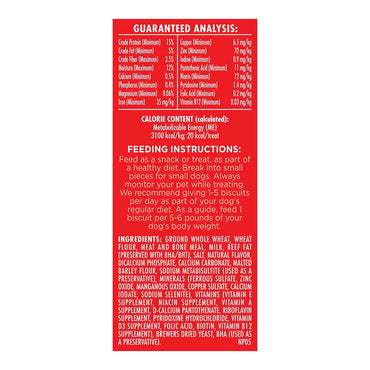 Milk Bone Crunchy Texture Snacks for Small Dogs, Teeth Clean, 24 Oz