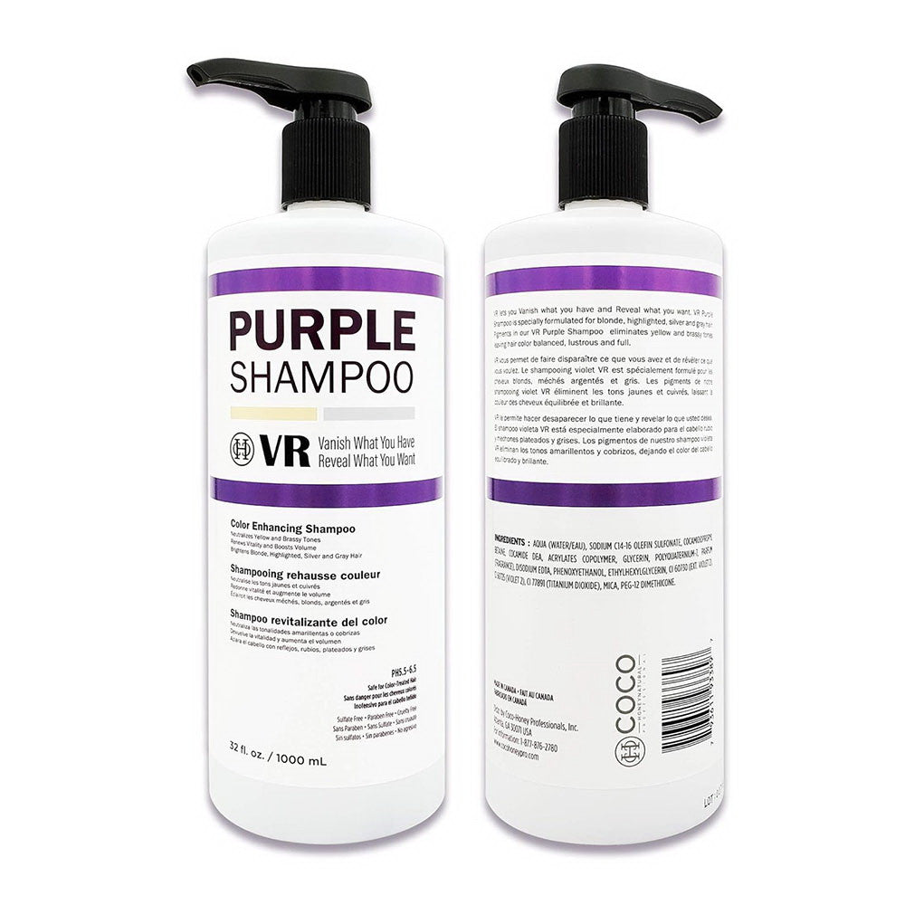 VR Color Enhancing Purple Shampoo, 32 Oz