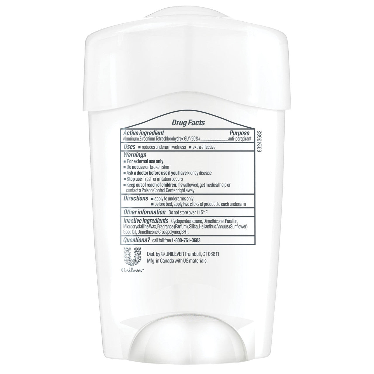 Dove Clinical Protection Antiperspirant Deodorant Original Clean - 1.7 Oz