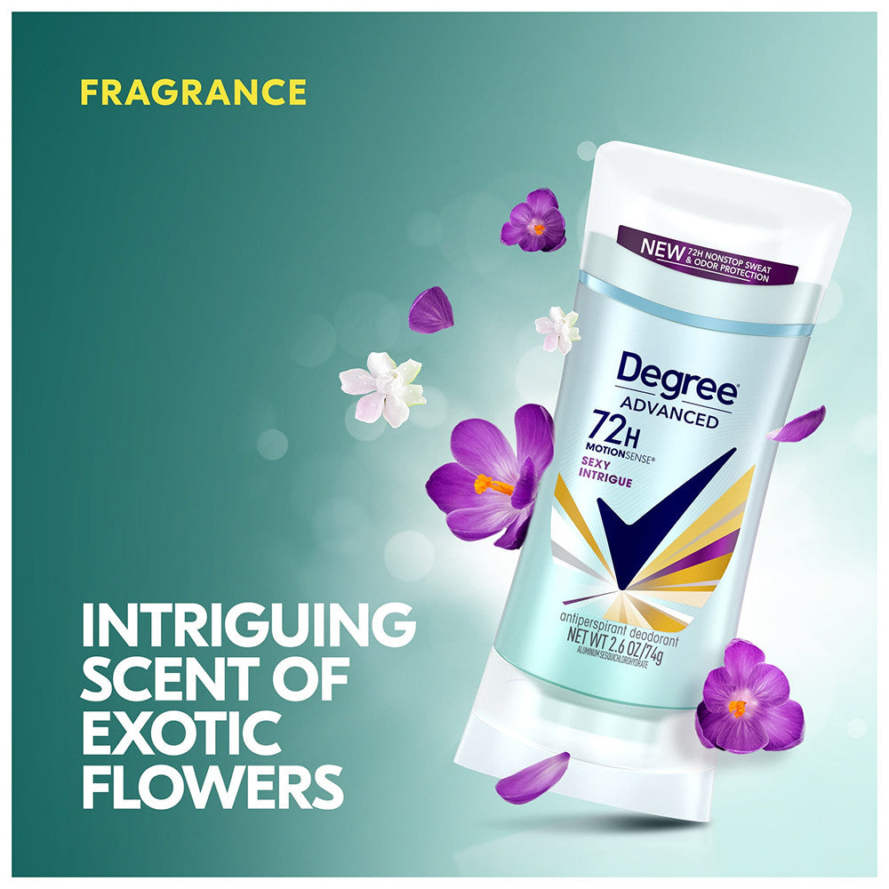 Degree Women Fine Fragrance Collection Sexy Intrigue Invisible Solid, Anti-Perspirant And Deodorant - 2.6 Oz