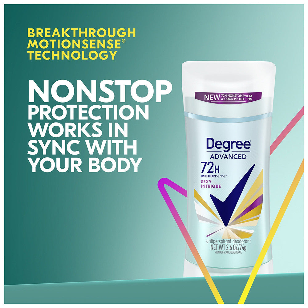 Degree Women Fine Fragrance Collection Sexy Intrigue Invisible Solid, Anti-Perspirant And Deodorant - 2.6 Oz