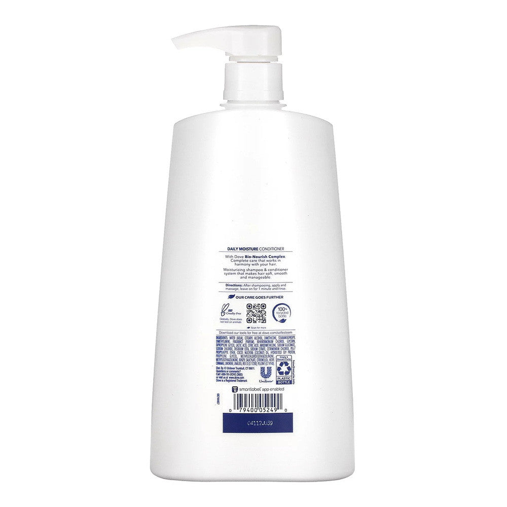 Dove Daily Moisturizing conditioner with Pump for Dry Hair, 25.4 Oz