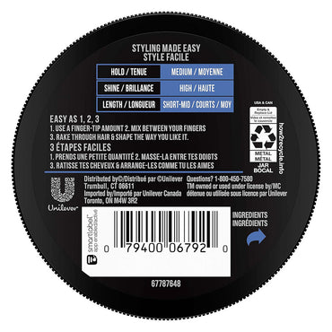 Axe Smooth Look Hair Shine Pomade Shine, 2.64 Oz