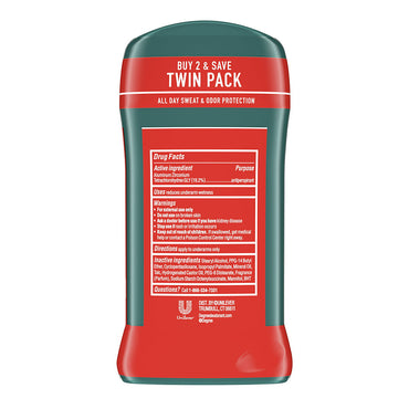 Degree Men Sport 48-Hour Antiperspirant & Deodorant Stick, Twin Pack, 2.7 Oz