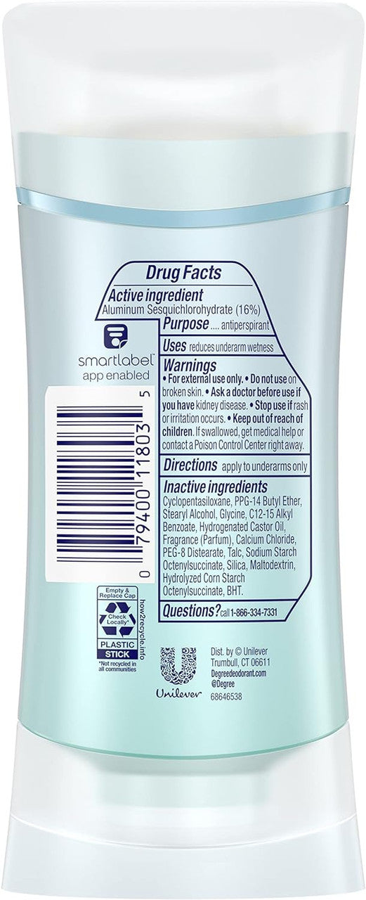 Degree Expert Protection Motionsense Antiperspirant And Deodorant Invisible Solid, Fresh Energy, 2.6 Oz