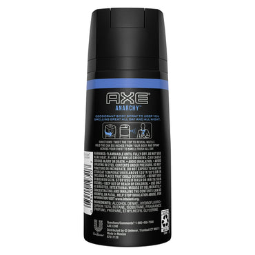 Axe Deodorant Body Spray For Men, Anarchy - 4 Oz