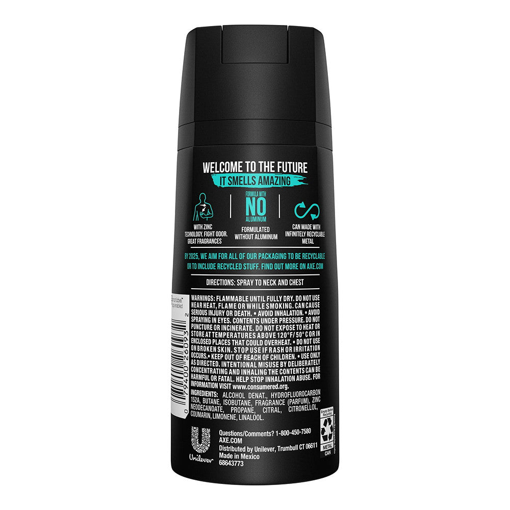 Axe Deodorant Body Spray, Apollo, 4 Oz
