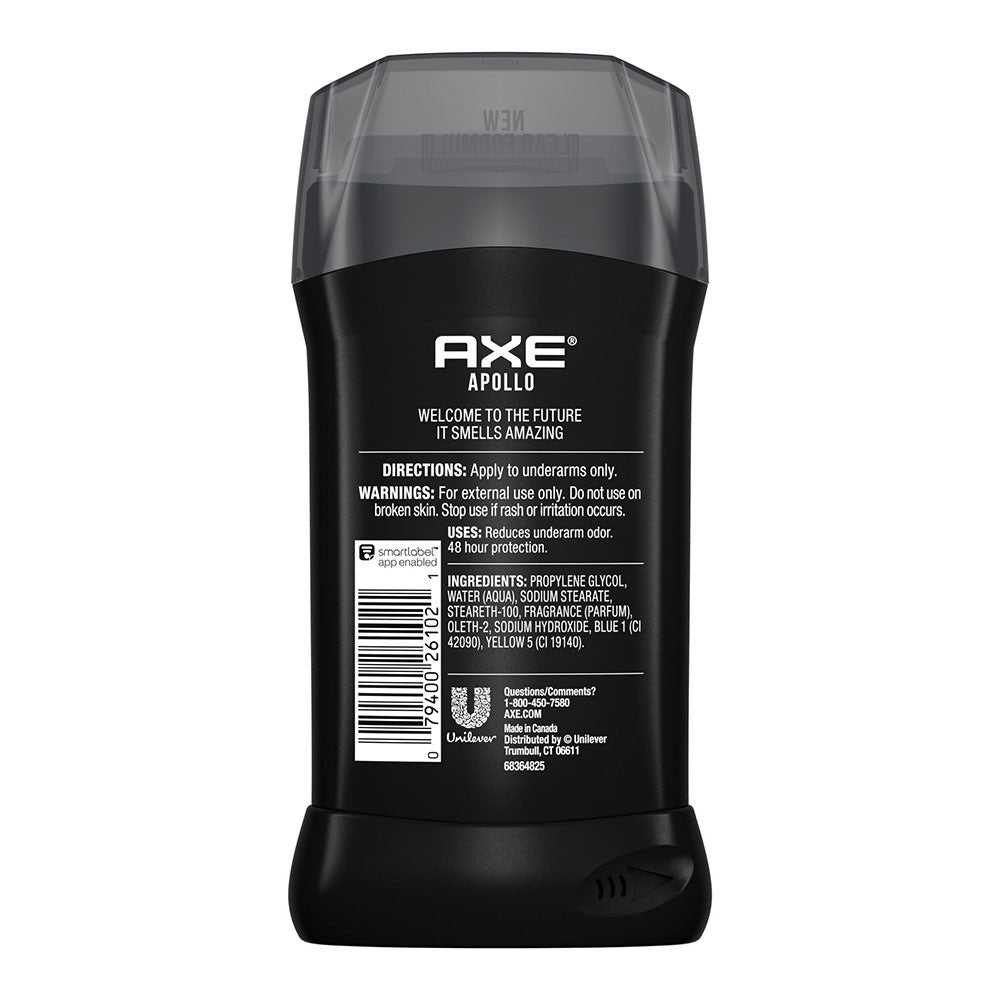Axe Apollo All-Day Fresh Deodorant Stick, 3 Oz