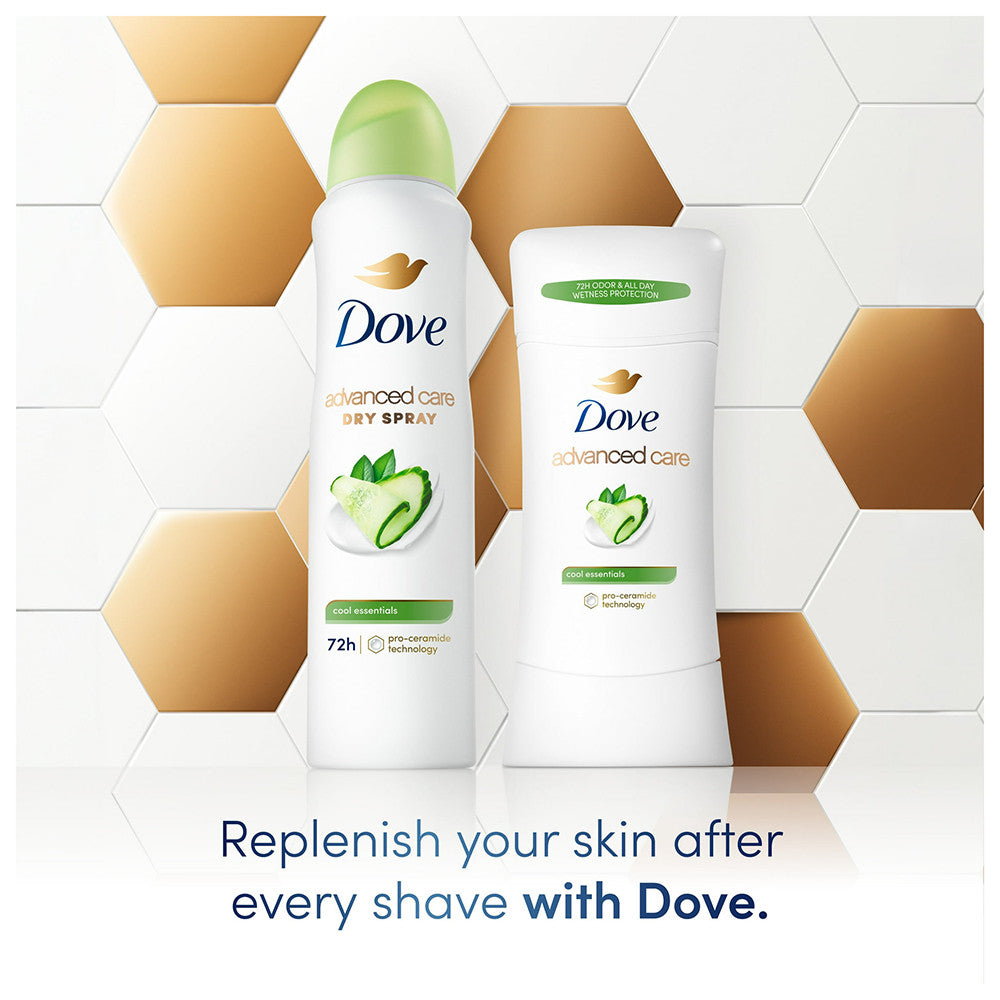 Dove Beauty Cool Essentials 72 Hour Antiperspirant and Deodorant Dry Spray, 3.8 Oz