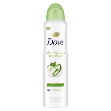 Dove Beauty Cool Essentials 72 Hour Antiperspirant and Deodorant Dry Spray, 3.8 Oz