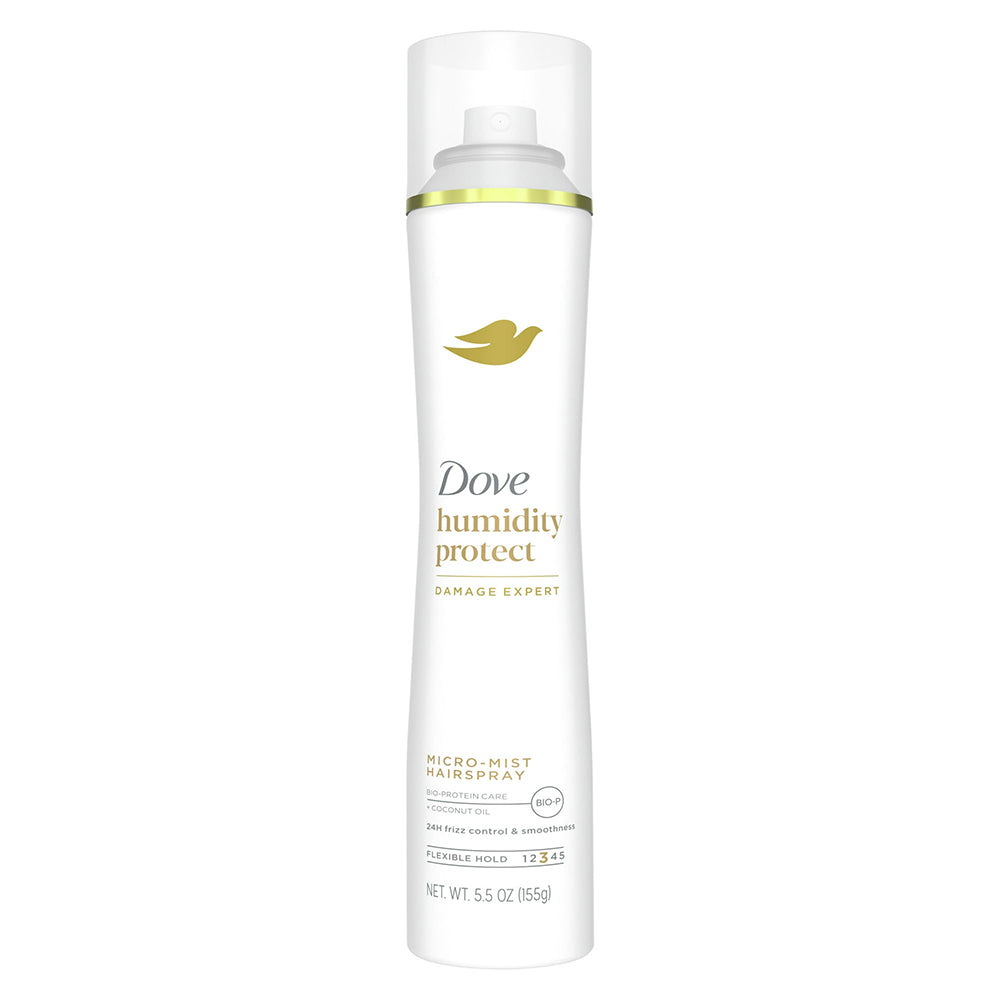 Dove Flexible Hold Micro Mist Hairspray 24H Frizz Control and Smoothness 5.5Oz (155g)