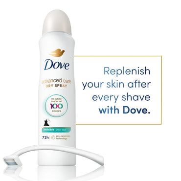 Dove Beauty Sheer Cool 48 Hour Invisible Antiperspirant And Deodorant Dry Spray, 3.8 Oz