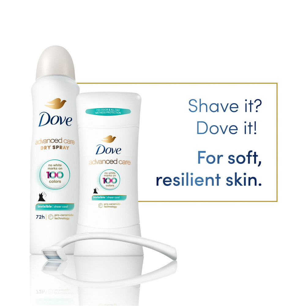 Dove Beauty Sheer Cool 48 Hour Invisible Antiperspirant And Deodorant Dry Spray, 3.8 Oz