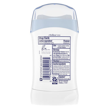 Dove Invisible Solid Antiperspirant Deodorant Stick Powder, 1.6 Oz