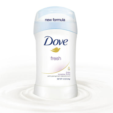 Dove Invisible Solid Antiperspirant Deodorant Stick Fresh, 1.6 Oz