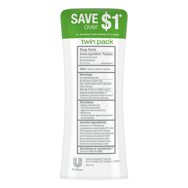 Dove Advanced Care Fresh Cool Essentials Antiperspirant Deodorant, 2 Ea, 2.6 Oz