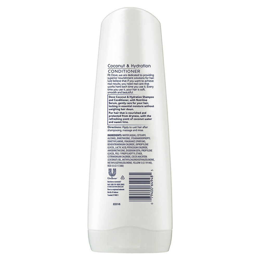Dove Nourishing Rituals Coconut & Hydration Conditioner, 12 Oz