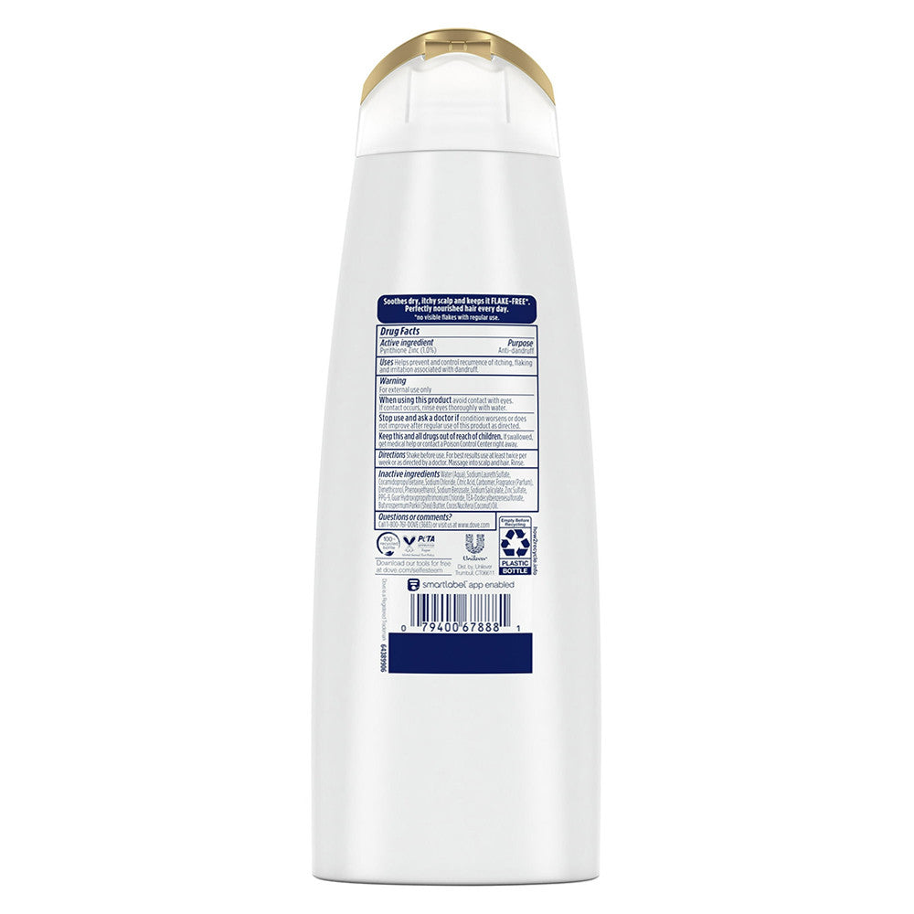 Dove Beauty DermaCare Anti Dandruff Shampoo for Scalp Dryness and Itch Relief, 12 Oz