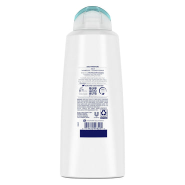 Dove 2 In 1 Shampoo And Conditioner, Intense Moisture, 20.4 Oz