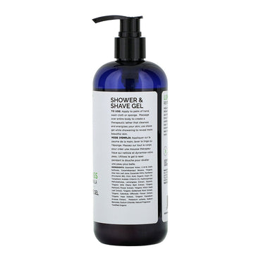 Mill Creek Botanicals Lemongrass Shower and Shave Gel, 14 Oz