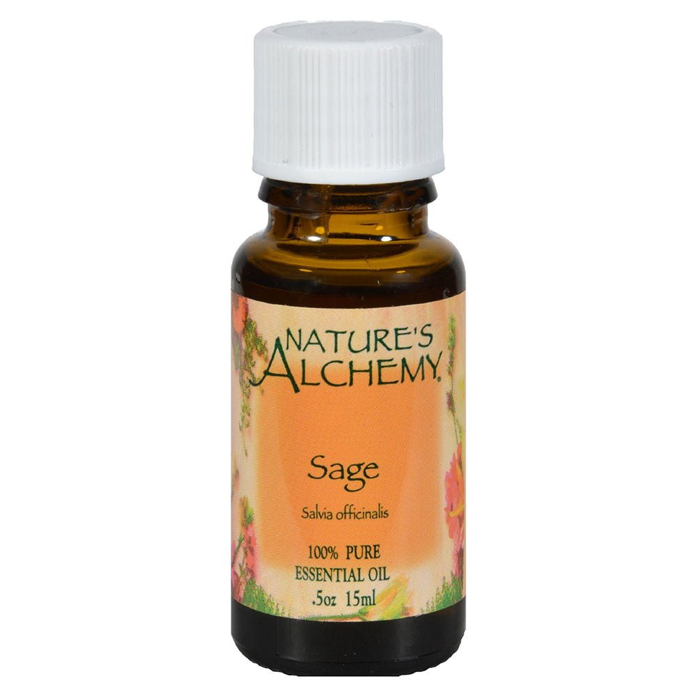 Natures Alchemy Sage Pure Essential Oil - 0.5 Oz