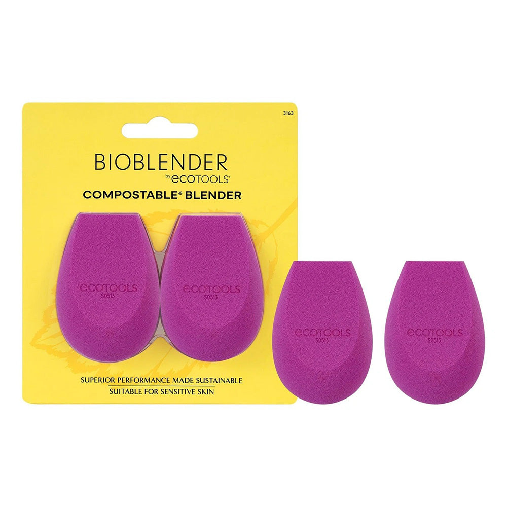EcoTools Bioblender Makeup Sponge Duo For Liquid and Cream Foundation 2Ea