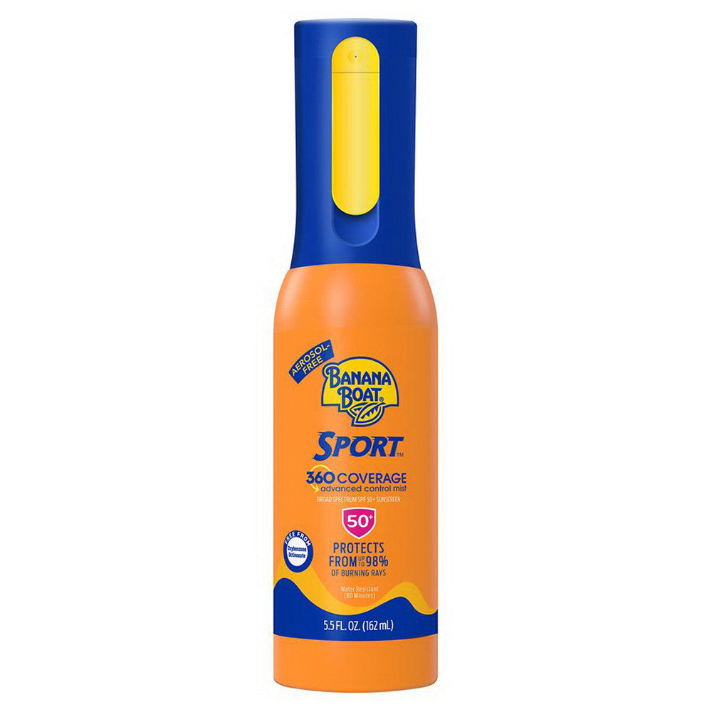 Banana Boat Sport 360 Coverage Sunscreen Spray, SPF 50+, 5.5 Oz