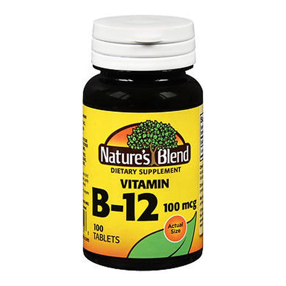 Natures Blend Vitamin B12 100 Mcg Tablets, 100 Ea