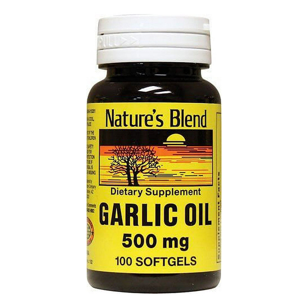 Natures Blend Garlic Oil 500 Mg Softgels, 100 Ea