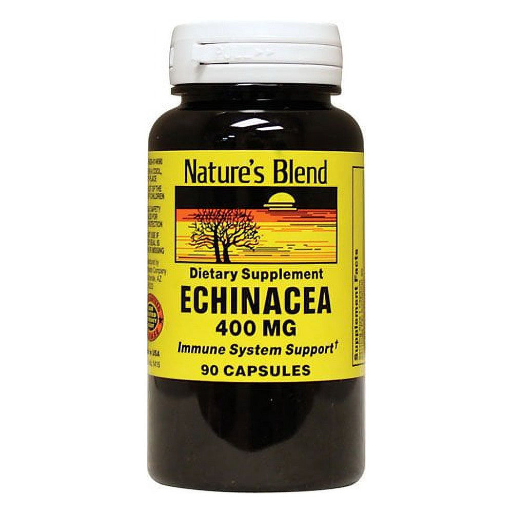Natures Blend Echinacea Immune System Support 400 Mg Capsules, 90 Ea