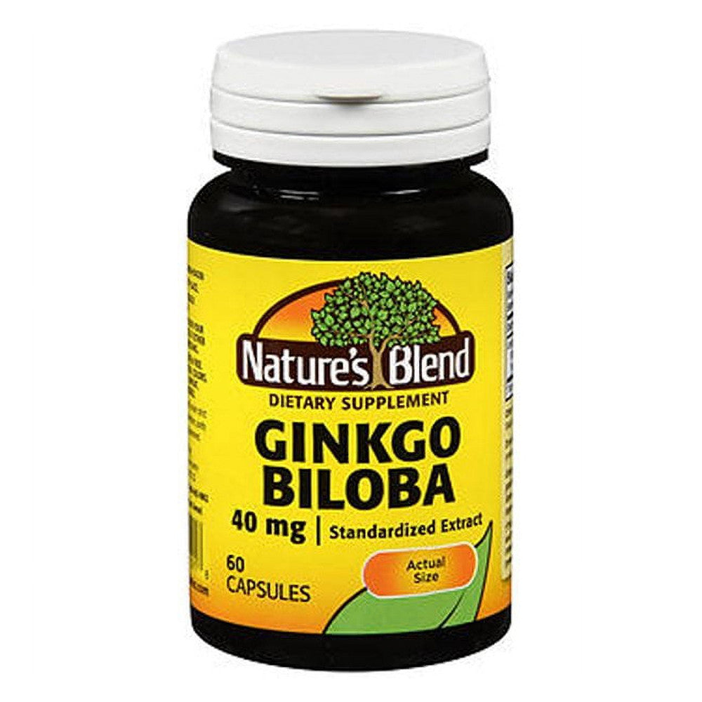 Natures Blend Ginkgo Biloba 40 Mg Capsules, 60 Ea