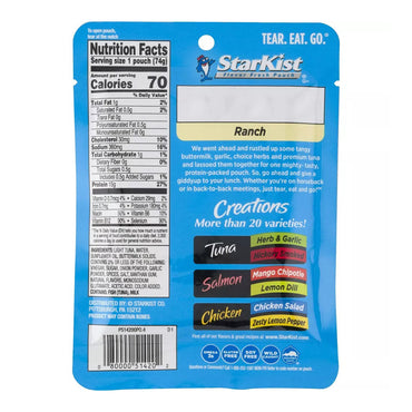 StarKist Tuna Creations Ranch Pouch, 2.6 Oz