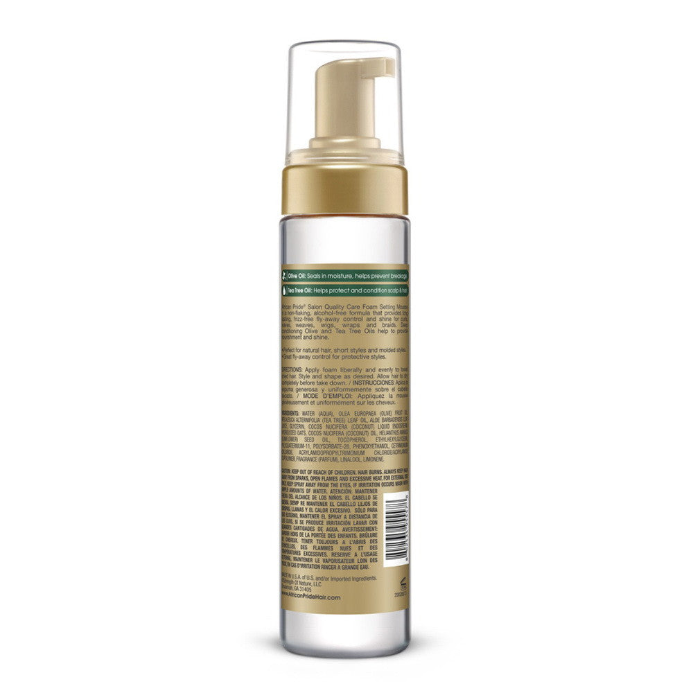 African Pride Olive Miracle Anti Breakage Foam Setting Mousse, 8.5 Oz