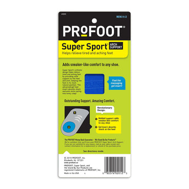 Profoot Super Sport Arch Support For Men, 1 Pair