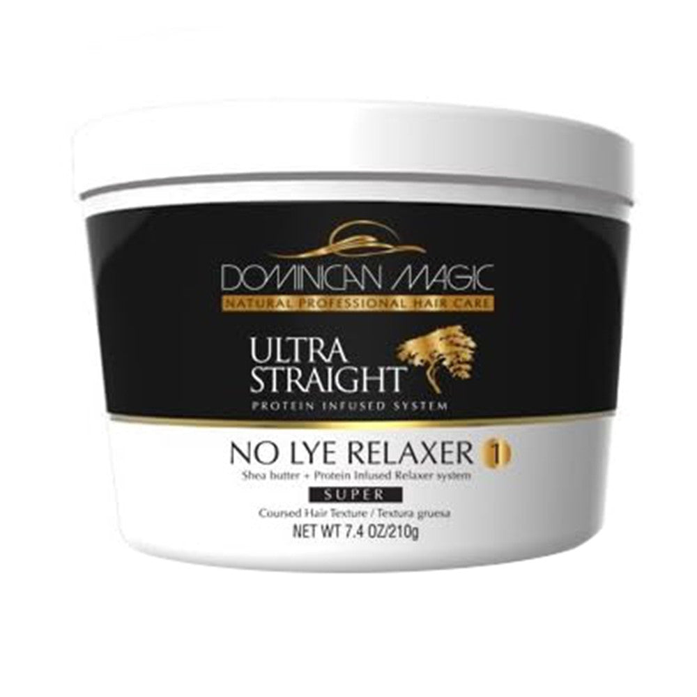 Dominican Magic Ultra Straight No Lye Relaxer Hair Texture, Super, 7.4 Oz