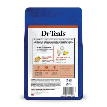Dr Teals Soothe and Comfort Pure Epsom Salt Soak with Oat Milk and Argan Oil, 3 Lb