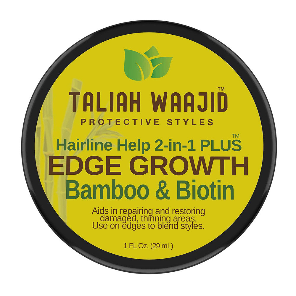 Taliah Waajid Protective Styles Hairline Help 2 in 1 Plus Bamboo and Biotin Edge Growth, 1 Oz