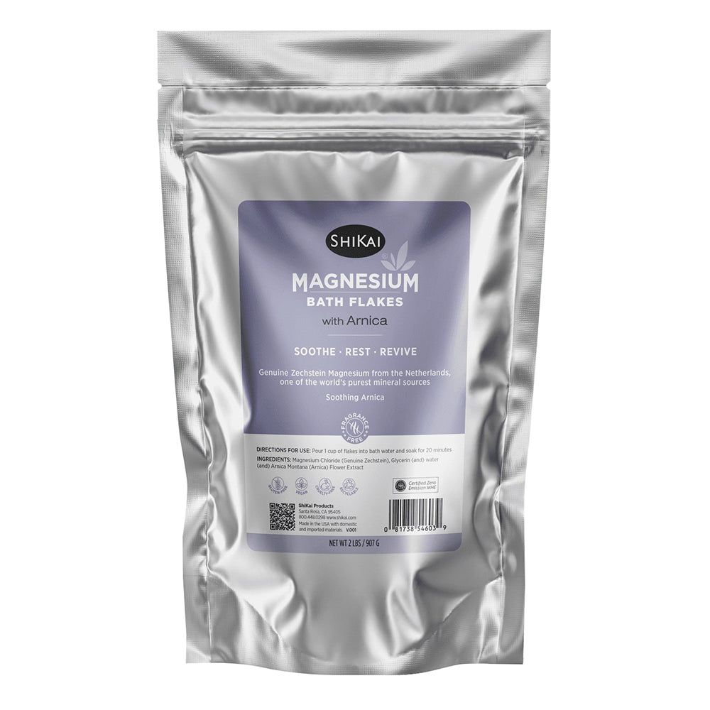 ShiKai Magnesium Bath Flakes with Arnica for Muscle Relaxation and Recovery 2Lb (907g)