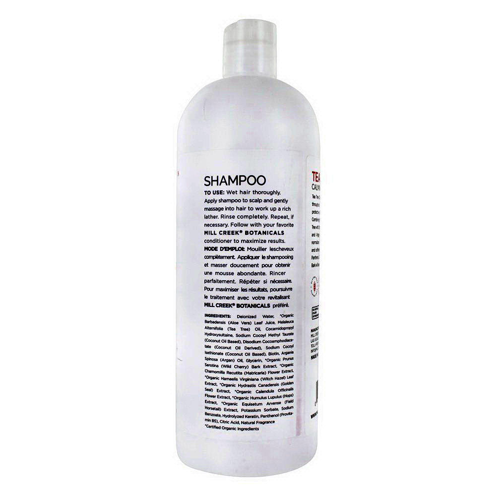 Mill Creek Botanicals Tea Tree Calming Formula Shampoo, 32 Oz