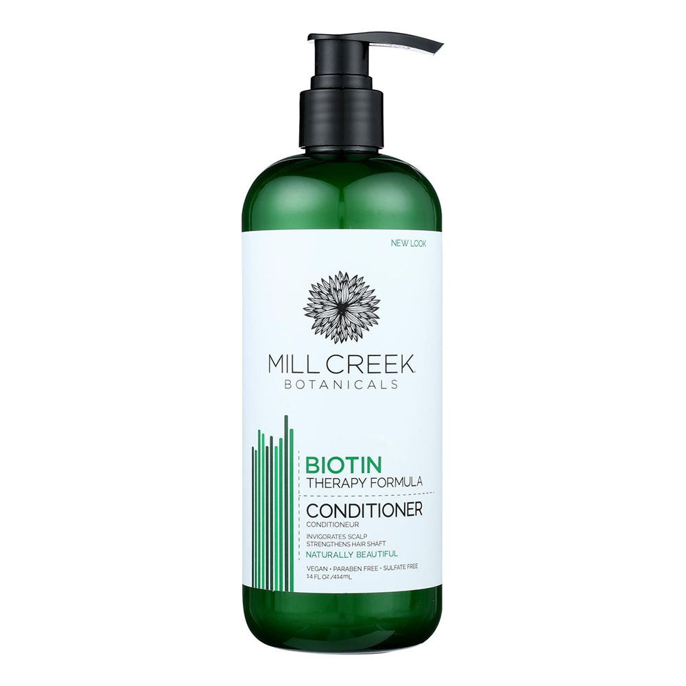 Mill Creek Botanicals Biotin Therapy Formula Hair Conditioner, 14 Oz