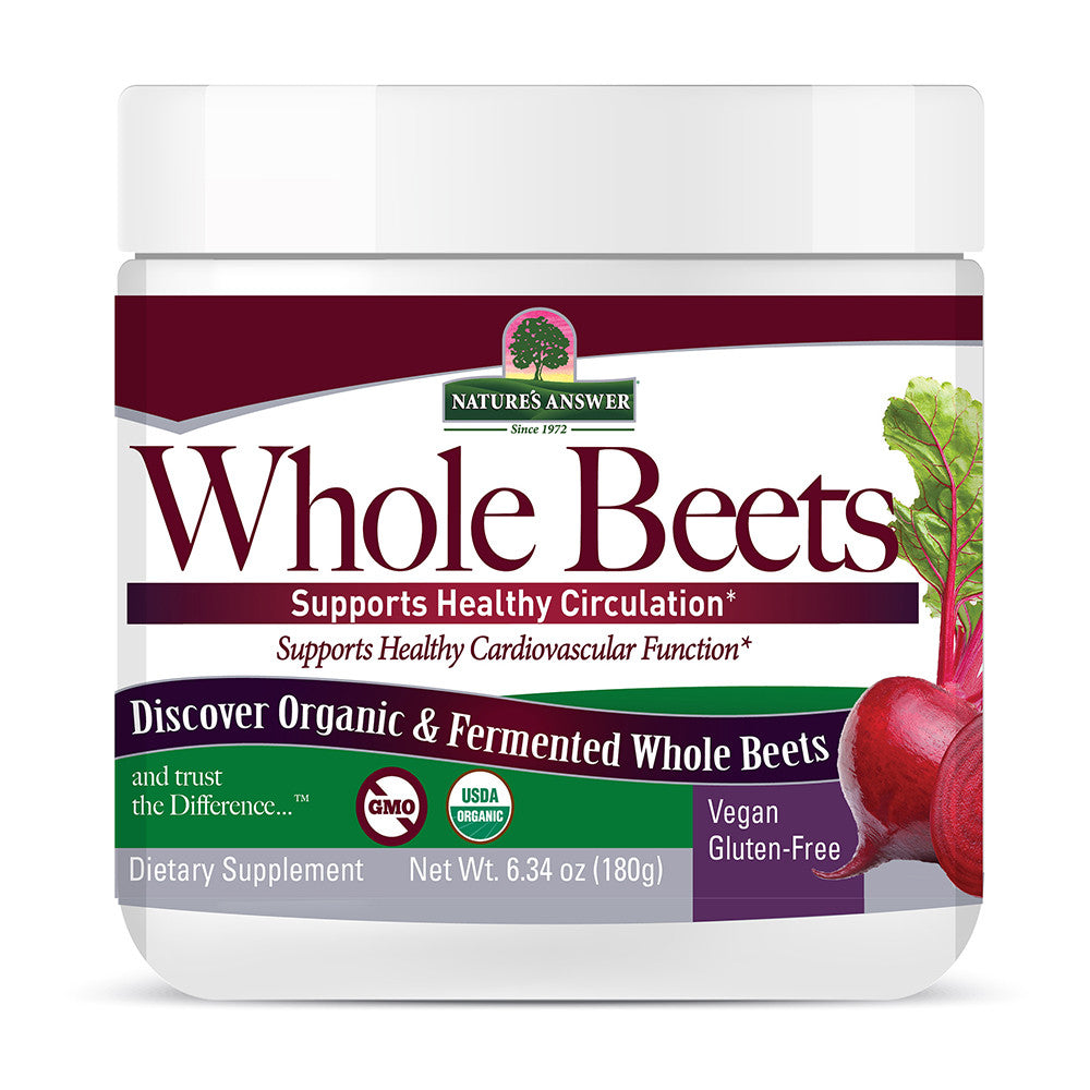 Natures Answer Whole Beet Root Powder, Organic And Fermented, 6.34 Oz