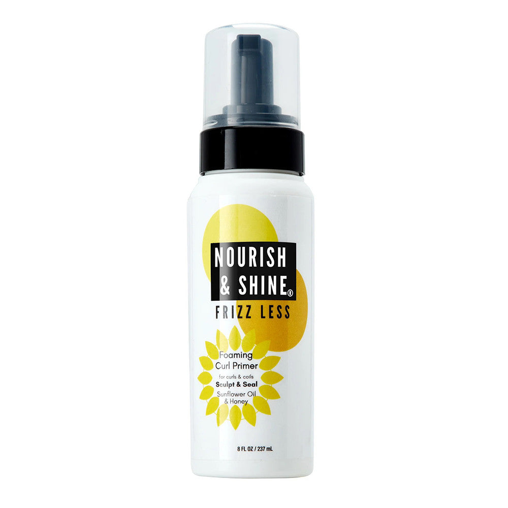 Nourish and Shine Frizz Less Foaming Curl Primer, 8 Oz