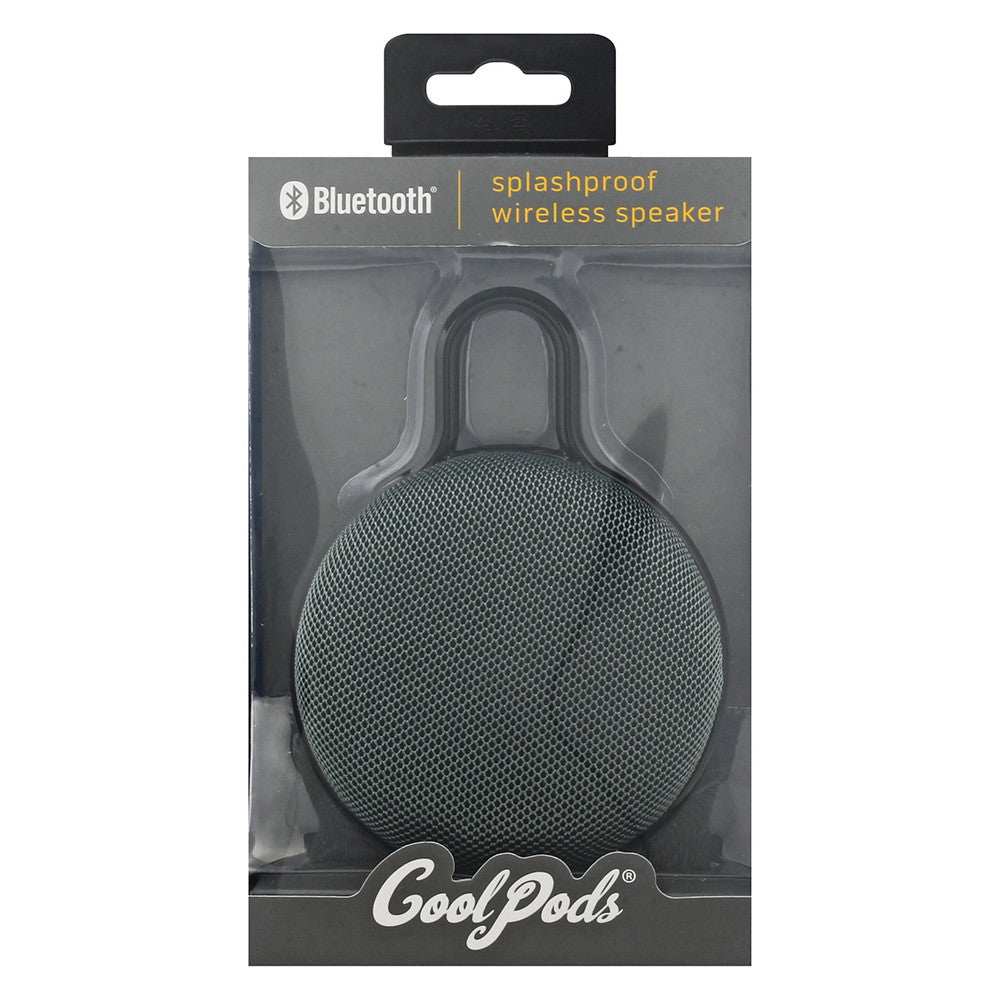 Cool Buds Splashproof Bluetooth Wireless Speaker, Black, 1 Ea