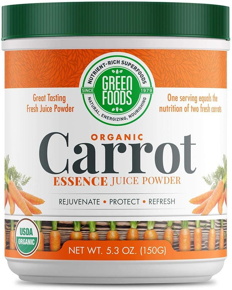 Green Foods Organic Carrot Essence Powder - 5.3 Oz